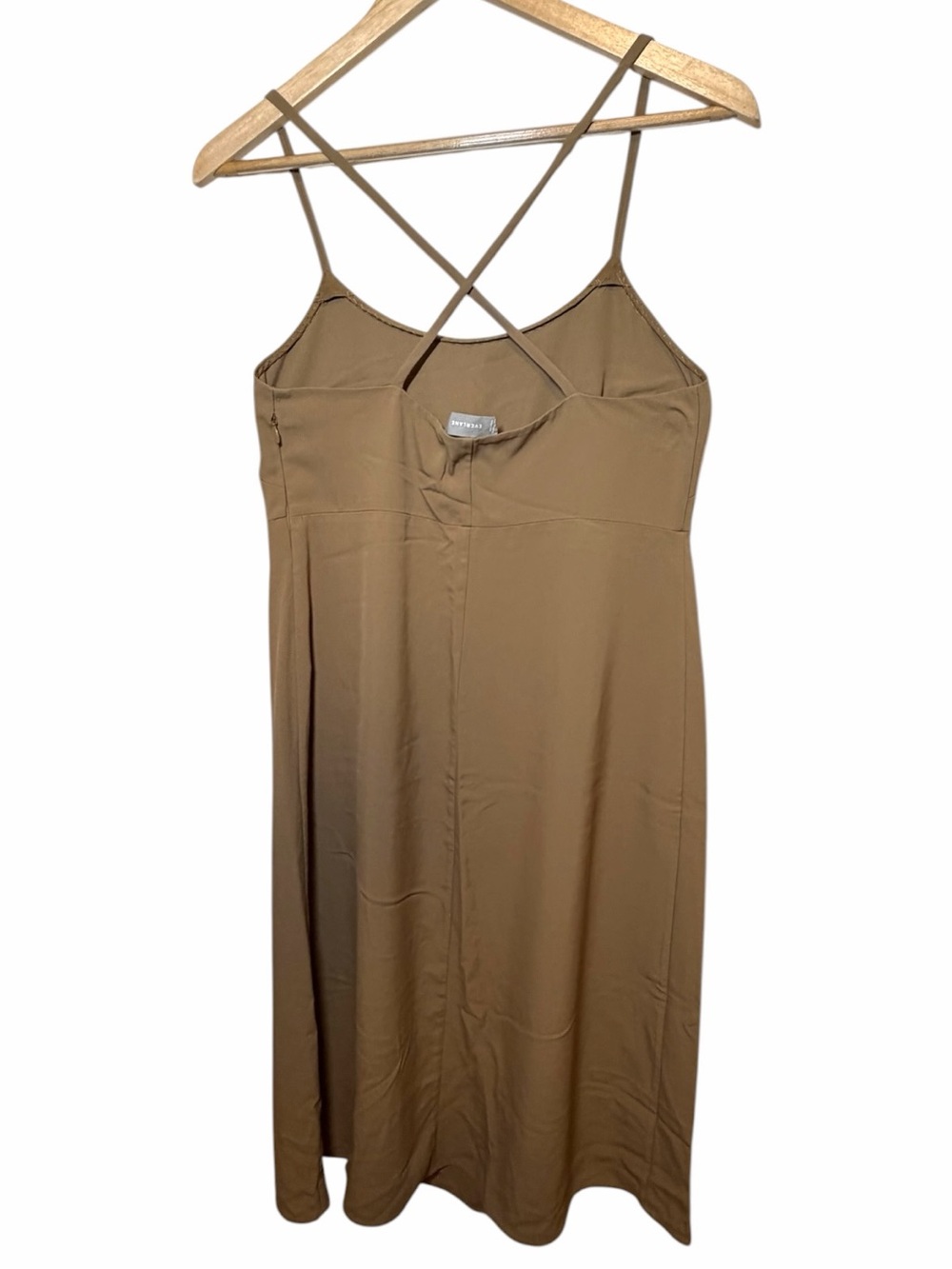 Everlane Taupe Slip Midi Dress Size 6 - Picture 3 of 10